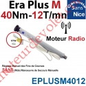 Moteur Nice Radio Era Plus M 40/12 Av FdC Manuel & Fréquence 433,92MHz Rolling Code Série M (Medium ø45mm)