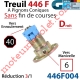 Treuil Débrayable Droit à Pignons Côniques 446F Entrée Carré 6 Femelle Sortie Octo 40 Mâle Sans FdC