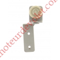 Monture à Galet Simple en Acier Rilsanisé Gris Montage à Droite vu de l'Intérieur