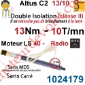 Moteur Altus C2 13/10 Rts Sans Carré LS 40 sans Mds Double Isolation Classe II
