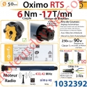 Moteur Somfy Oximo 6/17 Rts LT 50