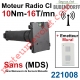 Moteur Bubendorff Radio CI 10 Nm sans Mds et son Emetteur Mural