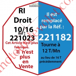 Moteur Bubendorff Radio RI Droit 10 Nm sans Mds et son Emetteur Mural, remplacé par ref 221182