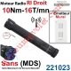 Moteur Bubendorff Radio RI Droit 10 Nm sans Mds et son Emetteur Mural, remplacé par ref 221182