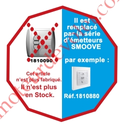 Emetteur Mural Centralis Rts remplacé par 1810880