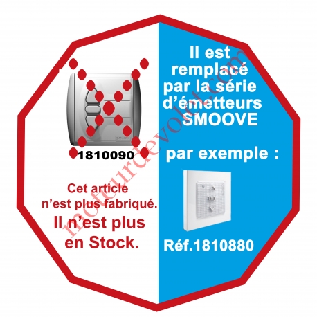 Emetteur Mural Centralis Rts remplacé par 1810880