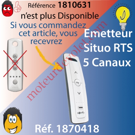 Emetteur Nomade Télis 4 Pure Rts (5 canaux)  remplacé par la réf; 1870418