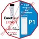 Emetteur Ergo 1 Nomade 3 Fonctions 1 Canal 433,92MHz Rolling Code + Supp Berceau, remplacé par l'émetteur P1