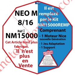 Moteur Nice Filaire Néo M 8/16 M 50  remplacé par KIT NM15000REMP