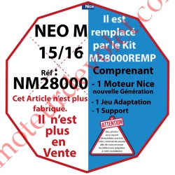 Moteur Nice Filaire Néo M 15/16 M 50, remplacé par NM28000REMP