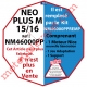 Moteur NéoPlus M 25/16 Radio 433,92MHz Rolling Code M 50 remplacé par KIT  NM46000PPREMP