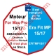 Moteur Nice Radio For-Max-Pro 15/17 Av FdC Electro & Fréquence 433,92MHz Rolling Code M 50, Remplacé par EFITMP1517