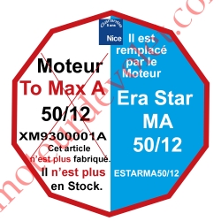 Moteur Nice Filaire TO MAX A 50/12 Av FdC Electroniques Réglables de l'inverseur M 50, Remplacé par ESTARMA5012