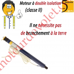 Moteur Ariés C2 4/14 Avec Carré 10 LS 40 sans Mds Double Isolation Classe II