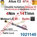 Moteur Altus C2 4/14 Rts Sans Carré LS 40 sans Mds Double Isolation Classe II