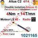 Moteur Altus C2 4/14 Rts Avec Carré 10 LS 40 sans Mds Double Isolation Classe II