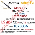 Moteur Mars C2 9/14 Sans Carré LS 40 sans Mds Double Isolation Classe II