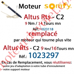 Moteur Altus C2 9/14 Rts Sans Carré LS 40 sans Mds Double Isolation Classe II