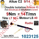 Moteur Altus C2 9/14 Rts Avec Tête LT 50 sans Mds Double Isolation Classe II