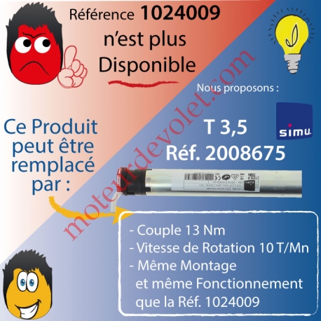 Moteur Vulcan C2 13/8 Sans Carré LS 40 sans Mds Double Isolation Classe II (remplacé par Réf Simu 2008675)