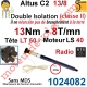 Moteur Altus C2 13/8 Rts Avec Tête LT 50 sans Mds Double Isolation Classe II