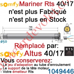Moteur Mariner 40/17 Rts ou Rts2 LT 50 sans Mds remplacé par l'Altus 40/17