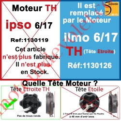 Moteur Ipso 6/17 TH LT 50 sans Mds
