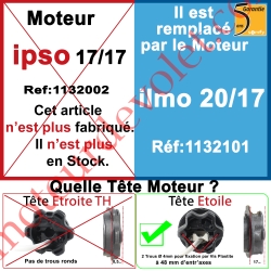 Moteur Somfy Ipso 17/17 LT 50