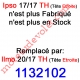  Moteur Ipso 17/17 TH (Tête Etroite) LT 50 sans Mds Moteur remplacé par Réf 1132102
