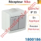 Inverseur Niko Etanche ip 55 en Applique à Pression Maintenue , remplacé par 1800435