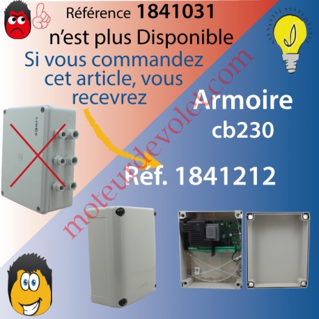 Armoire Ax230 NS pour Commander 2 moteurs 230 vca Récepteur Rts Incorporé