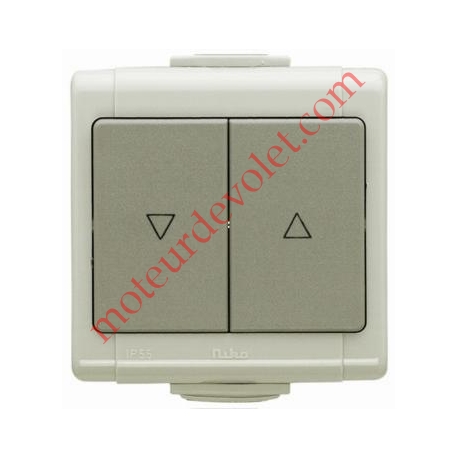 Inverseur Niko Etanche ip 55 en Applique à Position Fixe  (remplacé par ENN35041)
