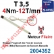 Moteur Filaire Avec FdC à Réglage Progressif 4/12 sans Carré T3,5 sans Mds, remplacé par le 4/16