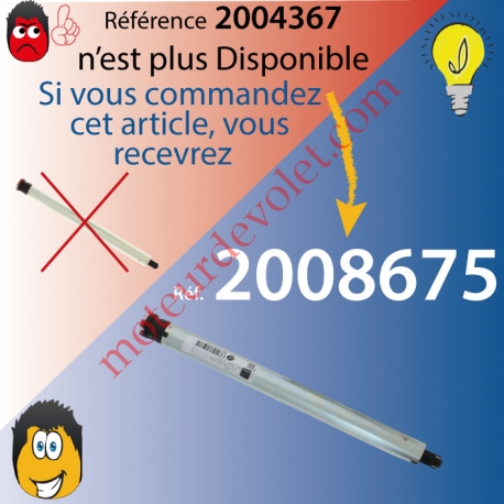 Moteur Filaire Avec FdC à Réglage Progressif 13/8 sans Carré T3,5 sans Mds, remplacé par la réf 2008675