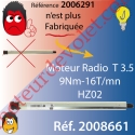 Moteur Radio Simu Hz02 9/12 Rts Sans Carré T3,5 , remplacé par la réf 2008661