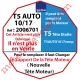 Moteur Filaire Electronique T5 Auto 10/17 Réglage Automatique des FdC sans Mds,remplacé par T5AUTO1017REMP